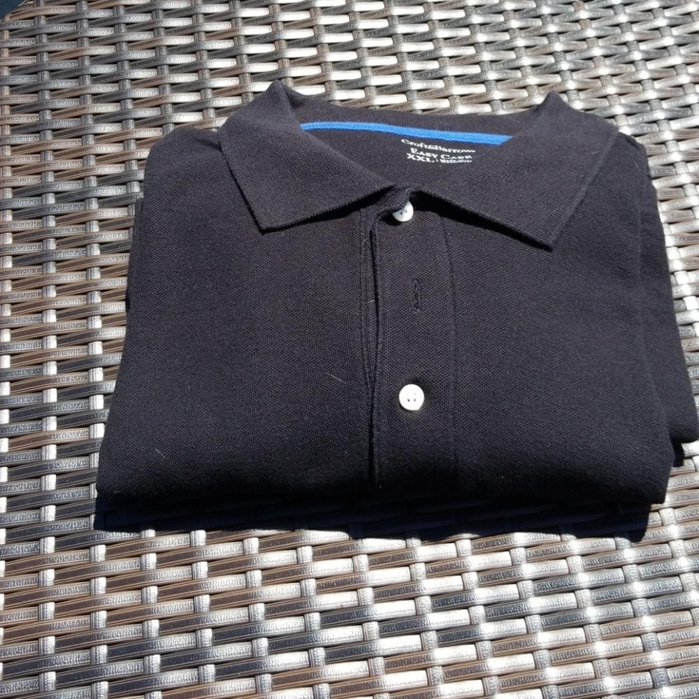 Men's Croft & Barrow Black Polo XXL